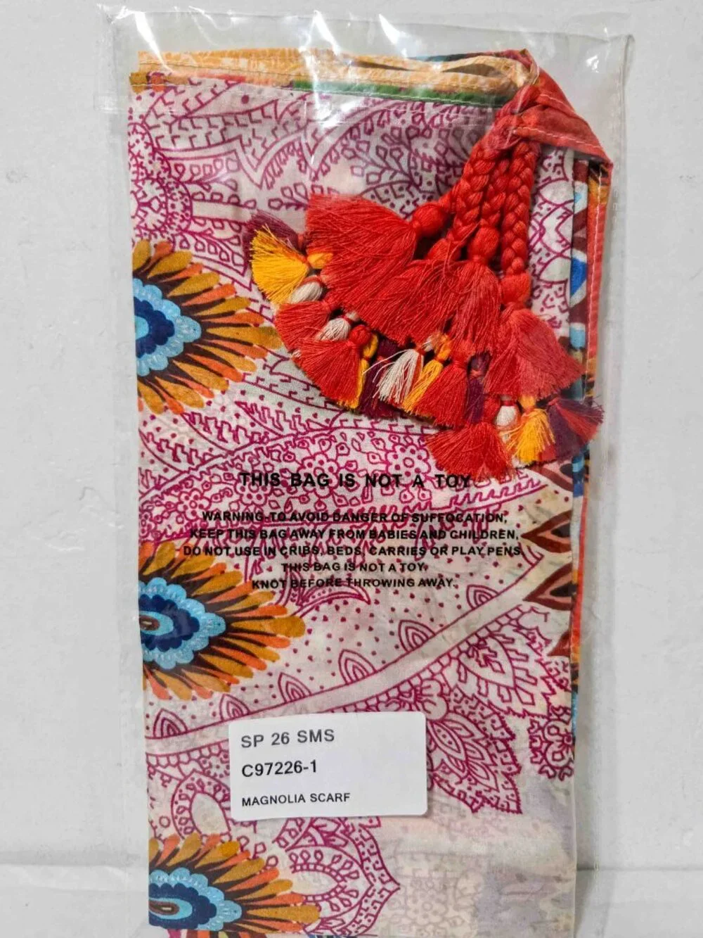 Johnny Was 100% Silk Scarf